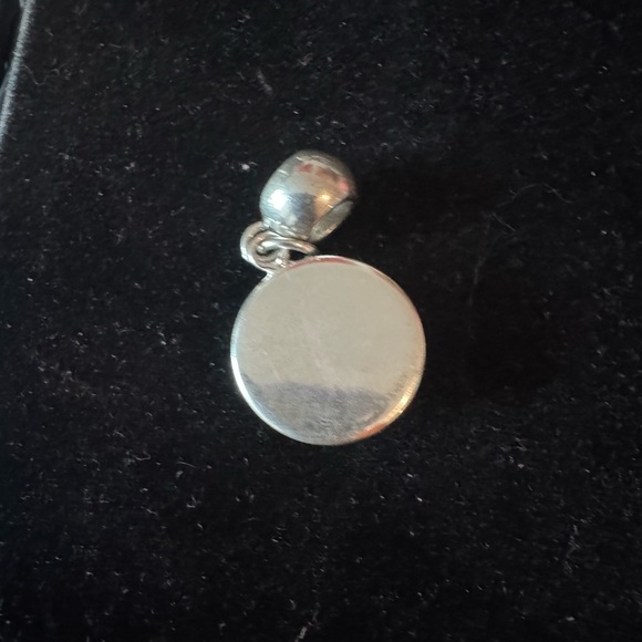 Corelle Broken Plate Silver and Gold Floral Pendant - Picture 2 of 3